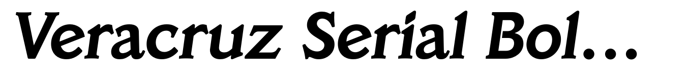 Veracruz Serial Bold Italic